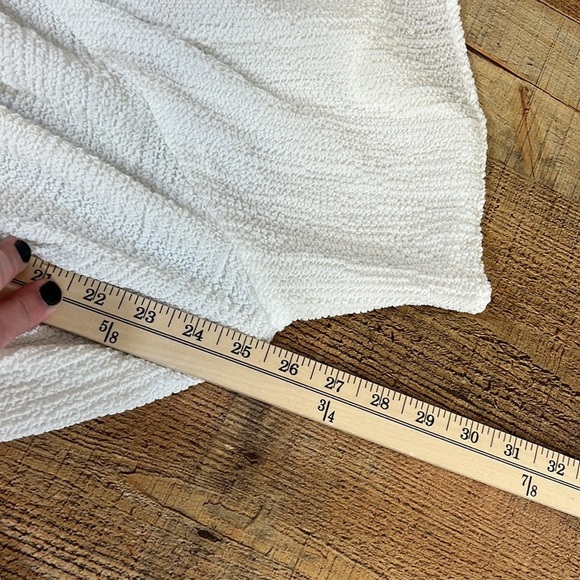 Sabo Romper Elasa Womens Small White Button Short Sleeve Textured Crinkle Swim - Picture 12 of 16